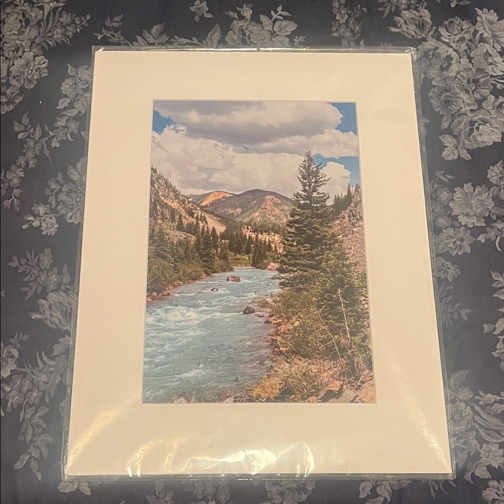 Scenic Mountain River Art Print